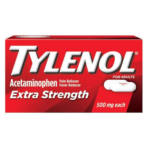 Tylenol Extra Strength 500 Mg Caplets - 4 Ea, 6 Pack